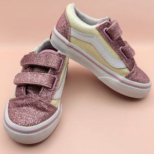 Toddler Size 7 Glitter Vans - VGUC